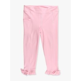 Pink Active Pocket Ruffle Legging