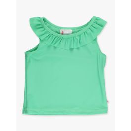 Spring Green Active Ruffle Tank Top