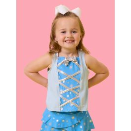 Crystal Blue Princess Active Princess Dress-Up Tank Top
