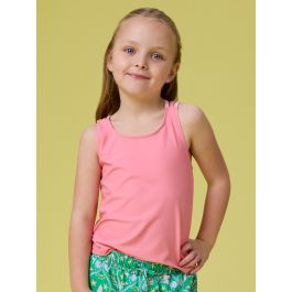 Bubblegum Pink Cross-Back Active Tank Top