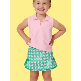 Pink Coastal Cane Active Bow Skort