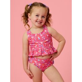 Dress Up Peppa Pig Peplum Tankini 2-Piece Swimsuit, with Signature Rear Ruffles