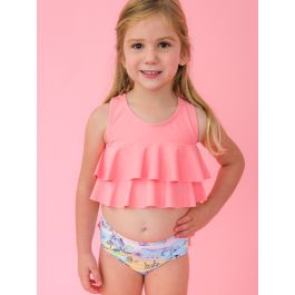 Beach Day Flounce Bikini 2-Piece Swimsuit, with Signature Rear Ruffles