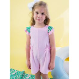 Pink Terry Cover-Up Romper