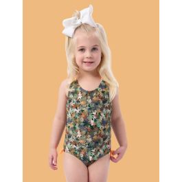 Classic Camo Cross-Back One Piece Swimsuit