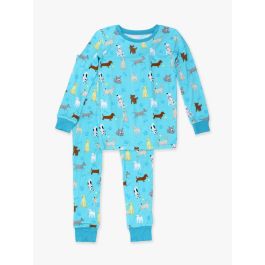 Puppy Playtime Long Sleeve Pajama Set, Bamboo Viscose