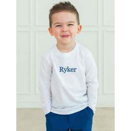 White Long Sleeve Basic Tee