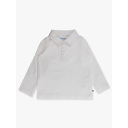 White Knit Polo Shirt