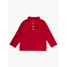 Red Knit Polo Shirt