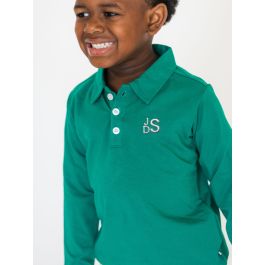 Emerald Green Knit Polo Shirt