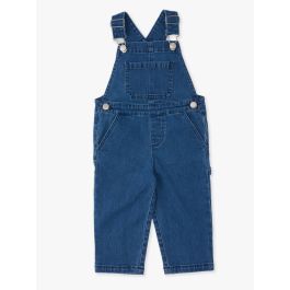 Medium Wash Stretch Denim Overalls