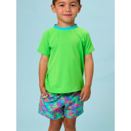 Neon Camo Performance Court Short