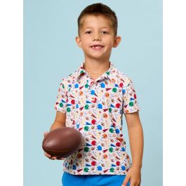 Varsity Football Club Knit Short Sleeve Performance Polo