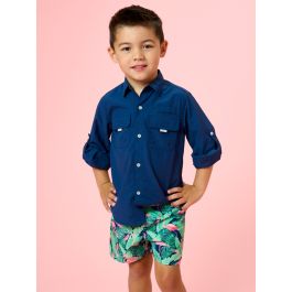 Flamingo Frenzy Swim Trunks