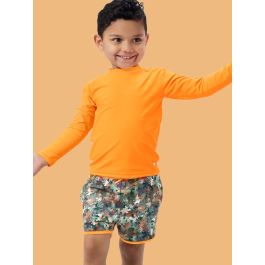 Classic Camo Performance Hybrid Dolphin Hem Swim Trunks