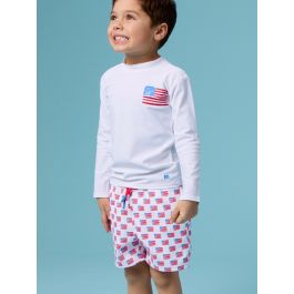 Freedom Flags Performance Hybrid Swim Trunks