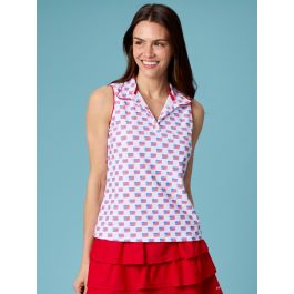 Freedom Flags Women's Sleeveless Polo Active Top