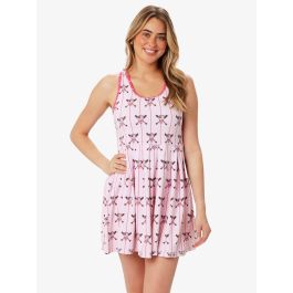 Pink Batter Up Women's Active Dress & Bike Short Set
