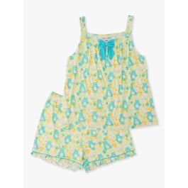 Banana Floral Care Bears Women's Bow Tank & Short Pajama Set