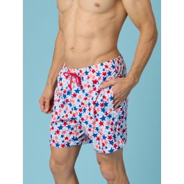 Star-Spangled Men's Performance Hybrid Swim Trunks