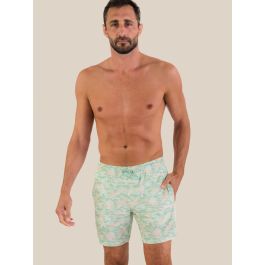 Sage Trail Camo Men's Performance Hybrid Swim Trunks