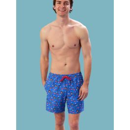 Blue Stars & Strikes Men's Performance Hybrid Swim Trunks