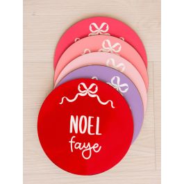 Red Bow Personalized Baby Name Sign 