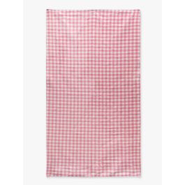 Bubblegum Pink Gingham Printed Beach Towel 