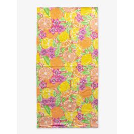 Neon Squeeze the Day Printed Beach Towel