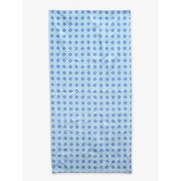 Periwinkle Blue Coastal Cane Printed Beach Towel