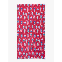 Stars & Scoops Printed Beach Towel