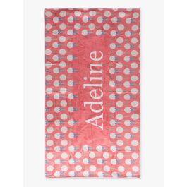 Pink Tee Time Personalized Beach Towel - 30&quot; x 60&quot;