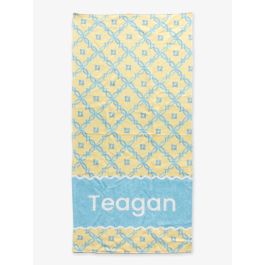 Banana Coastal Charm Personalized Beach Towel