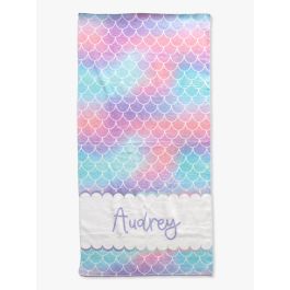 Mermaid Tale Personalized Beach Towel