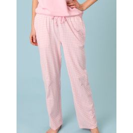 Pink Gingham Adult Pajama Pants, Modal Blend