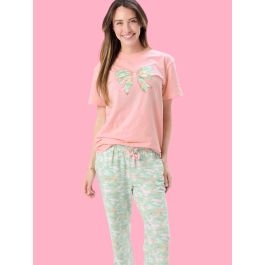 Sage Blossom Camo Adult Pajama Pants, Modal Blend