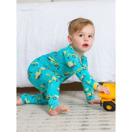 Under Construction Convertible One Piece Pajama, Bamboo Viscose