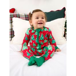 O Christmas Tree Convertible One Piece Pajama, Bamboo Viscose