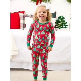 O Christmas Tree Long Sleeve Pajama Set, Bamboo Viscose