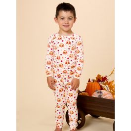 Gobble Gingham Long Sleeve Pajama Set, Bamboo Viscose