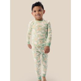 Sage Trail Camo Long Sleeve Pajama Set, Modal Blend