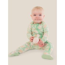 Sage Trail Camo One Piece Footie Pajama, Modal Blend