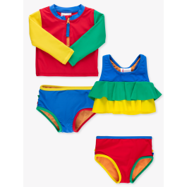 Primary Color Block LS Zipper RG 2P + Flounce 2P
