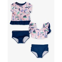 Pink Sweet Sails LS RG 2P + Butterfly Tankini 2P