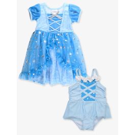 Crystal Blue Princess Nightgown + Dress-Up One Piece
