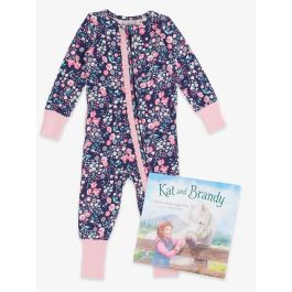 Kat and Brandy Book + Moonlit Meadow Convertible Ruffle PJ