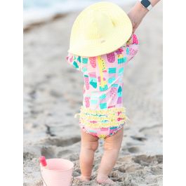 Ice Cream Social Long Sleeve One Piece Rash Guard