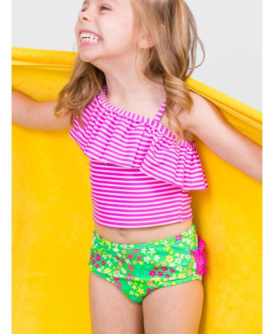 Ruffle Tankini One Shoulder One Shoulder Ruffle Swimsuit Waist Tie