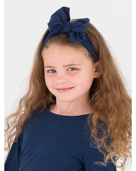 Dark Navy Big Bow Headband