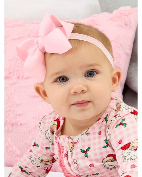 Pink Bow Headband